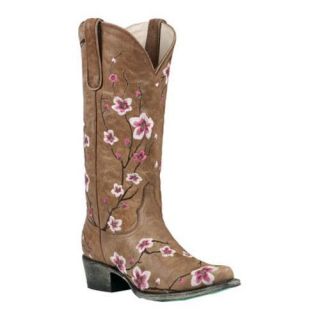 Womens Lane Boots Sakura Brown/Pink Leather