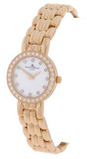 Baume & Mercier 14k Gold Womens Diamond Watch