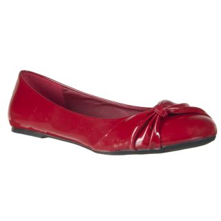 Riverberry Womens Red Bow detail Ballet Flats