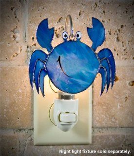 SWITCHABLES SW 132   BLUE CRAB Stained Glass Night Light Cover
