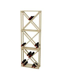 Diamond Cube Wine Rack for 132 Wine Bottles, Unstained