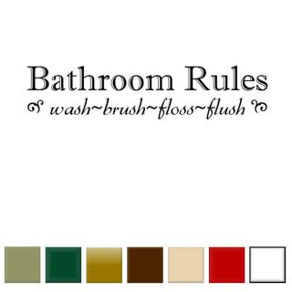 Bathroom Rules Vinyl Wall Art Decal Today $20.98 4.0 (1 reviews