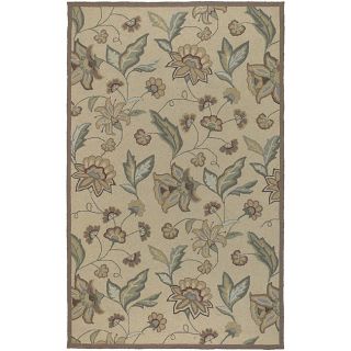 Hand hooked Tropic Collection Indoor/Outdoor Floral Rug (8 x 10)