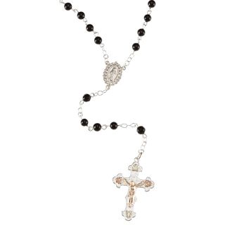 and Sterling Silver Onyx Rosary Necklace Today $159.99