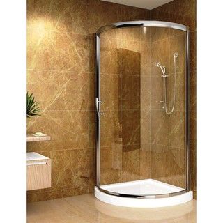Aston 36x36 inch 5mm Round Clear Glass Shower Enclosure/ Base