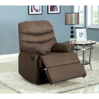 Dalton Microfiber Coffee Brown Recliner Chair