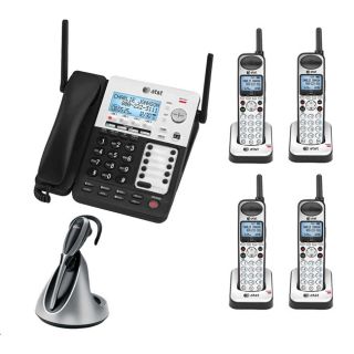 AT&T SB67118 4 Line Extendable Range Corded Cordless Small Business