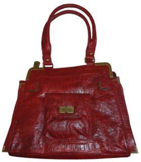Womens Jessica Simpson Purse Handbag Lafayette Garnet Rose Red Shoes