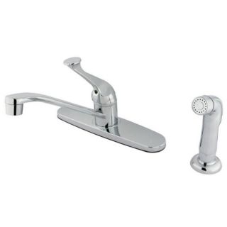 Chrome Basic Kitchen Faucet with Side Sprayer