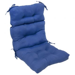 Outdoor Aqua Blue High Back Chair Cushion