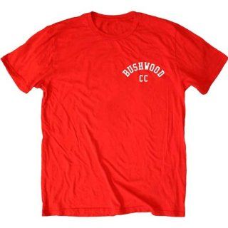 Caddyshack Bushwood CC Logo on Left Chest Red Mens T shirt