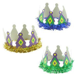 Paper Mardi Gras Crown Toys & Games