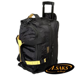Saks Lightweight Expandable 20 inch Carry On Rolling Upright Duffel