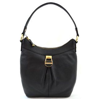 Calvin Klein Genuine Leather Black Shoulder Bag Purse Handbag