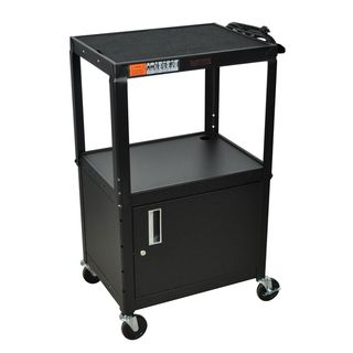 Wilson Adjustable Black Cabinet Model Metal Utility Cart