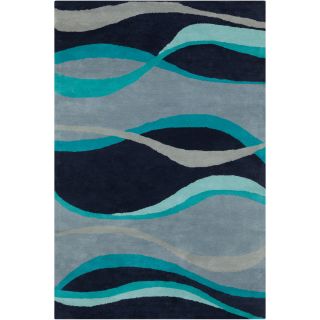 Allie Handmade Abstract Blue Wool Rug (5 x 76) Today $199.99 5.0 (2