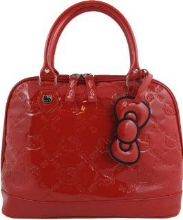 Hello Kitty Red Patent Embossed Overnight Bag Shoes