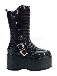 Mens Black Demonia Gothic Boot   13 Shoes
