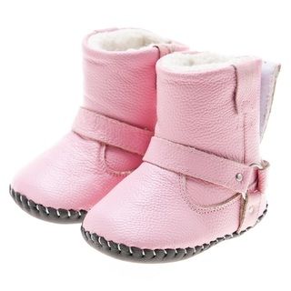 Little Blue Lamb Hand stitched Pink Leather Walking Boots