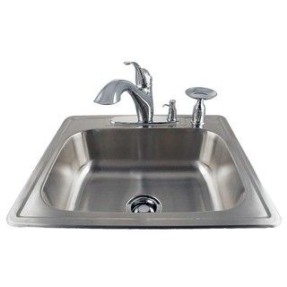 Drop in Stainless Kitchen Sink/ Faucet Kit