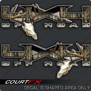 4x4 Deer Skull Archery F 150 Decal Sticker Set Sports