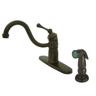 Victorian Oil Rubbed Bronze Kitchen Faucet with Side Sprayer Today $