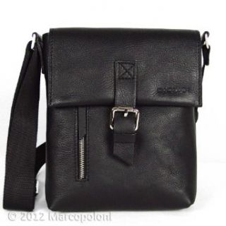 POSTINO   Italian Leather City Bag, Black Clothing