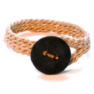 Womens Banana and Steel Bracelet (Rwanda)