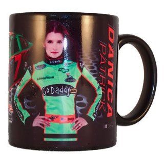 Danica Patrick NASCAR Go Daddy Black Coffee Mug Sports