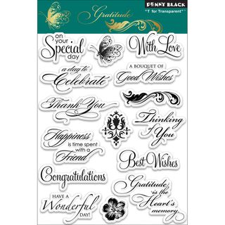 Penny Black Gratitude Clear Stamps