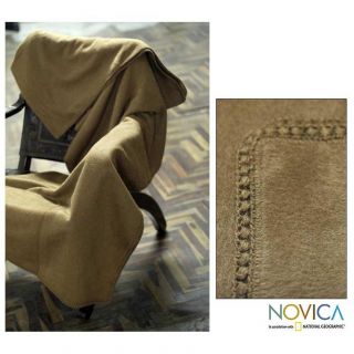 Hot Latte Alpaca Wool Blanket (Peru) Today $102.99