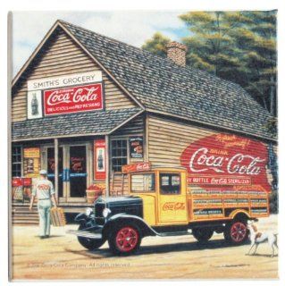Coca Cola Country Store Retro Stone Coaster Kitchen