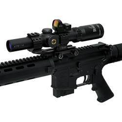 Burris 1 4x24 Xtreme Tactical Rifle Scope and FastFire II Reflex Sight