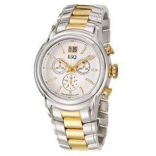 ESQ by Movado Mens Quest Stainless and Yellow Goldplated Steel