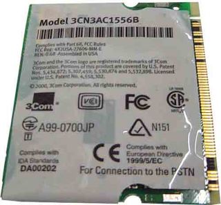 3Com 10/100 LAN+56K Modem Mini PCI Card