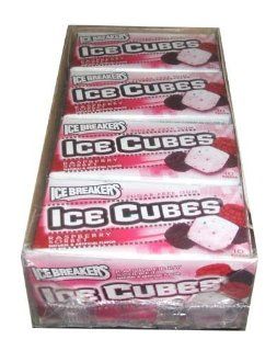 Ice Breakers Ice Cubes Sugar Free Raspberry Sorbet Chewing Gum with