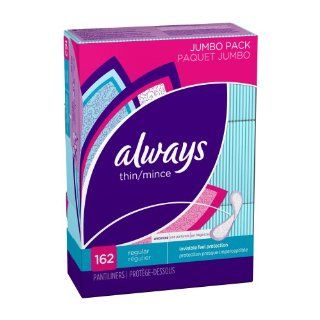 Daily Liners, Wrapped 162 Count (Pack of 2)