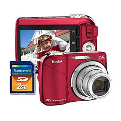 Kodak EasyShare C190 12.3 Megapixel Compact Camera (Red)