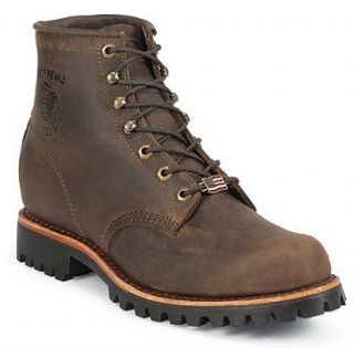 Inch Chocolate Apache Steel Toe Lace Up Boot Style 20081 Shoes