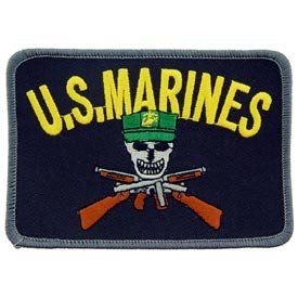 USMC Marine Corps Military Embroidered Iron On Patch