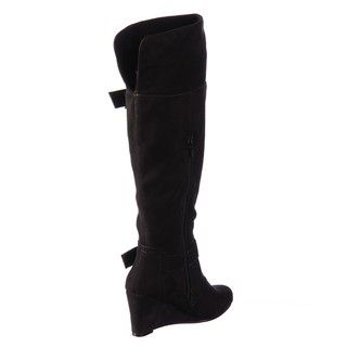 R2 by Report Womens Mackenzie Black Wedge Buckle Boots FINAL SALE