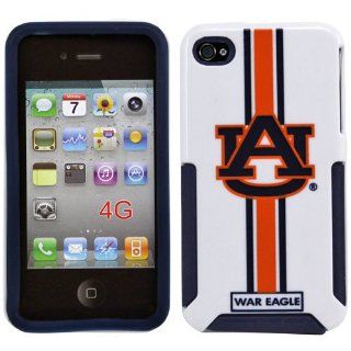 NCAA Auburn Tigers Helmetz Hard iPhone 4 Case   White