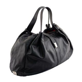 JE 6040MOUS NER Made in Italy Leather Black Shoulder Bag Shoes