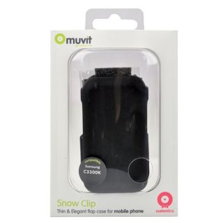 Muvit Housse Clip Noir   Achat / Vente HOUSSE COQUE TELEPHONE Muvit