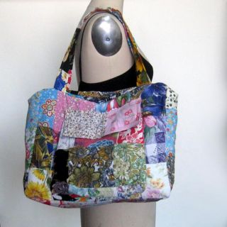 Recycled Denim and Cotton Tote Bag (Nepal)