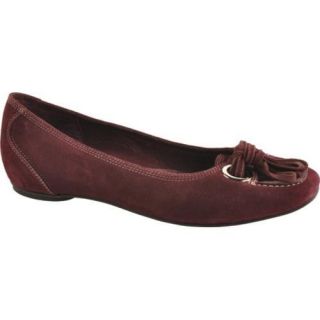 Womens Antia Shoes Barbara Wine Kid Suede Today $130.95