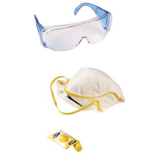 Set de sécurité BOSCH comprenant 1 paire de lunettes, 1 masque de