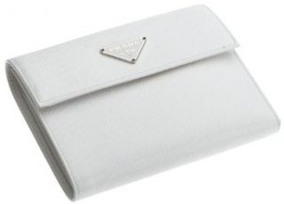 Prada Womens Wallet, Bianco Clothing
