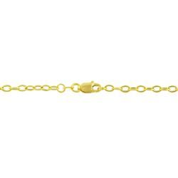 14k Yellow Gold Filigree Station 24 inch Chain Necklace