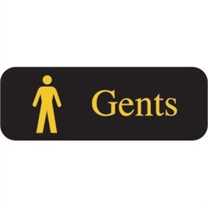 Gents Symbol Sign 60 x 170mm.